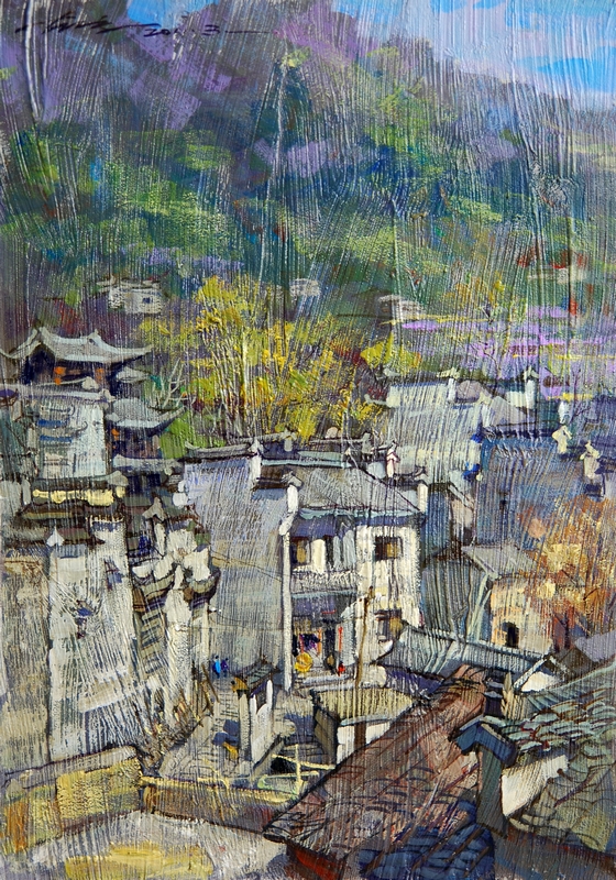 胡专一的相册 小村之恋-胡专一色彩风景画选集[2]